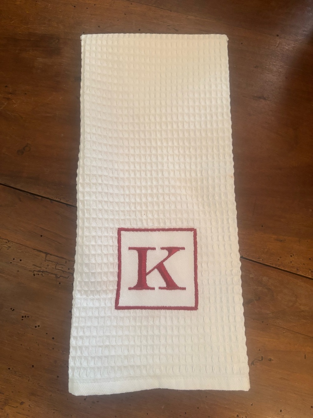 Williams Sonoma White Waffle Cotton Kitchen Cloth